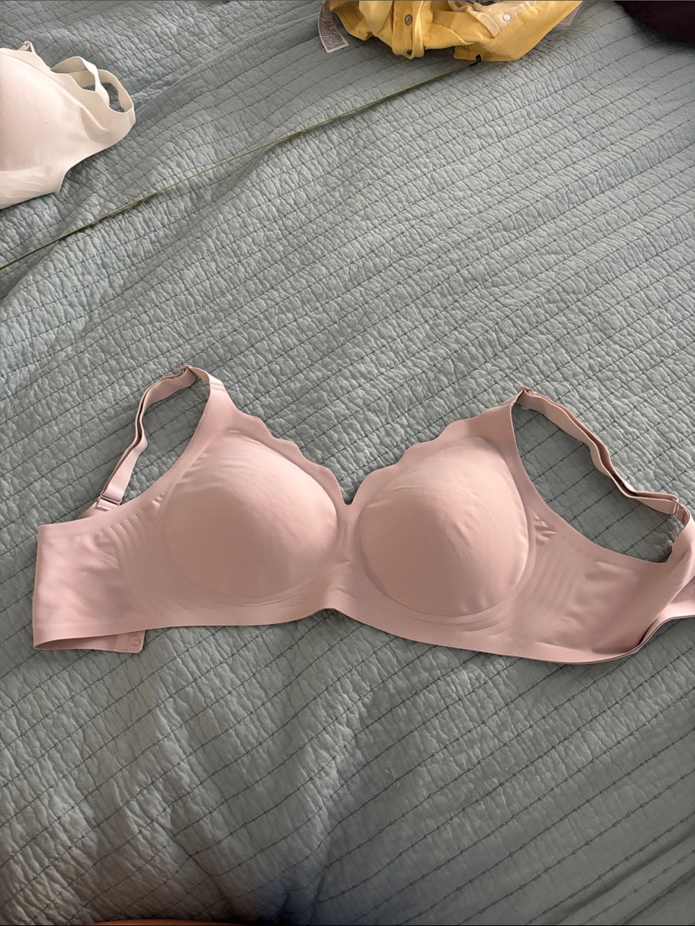 Seamless Light Dusty Pink no wire Bra - Women's Intimates